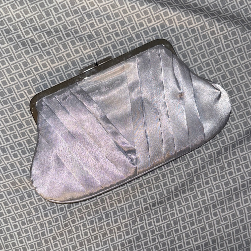 Elegant Silver Clutch Bag
